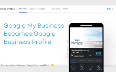 Google My Business is now Google Business Profile