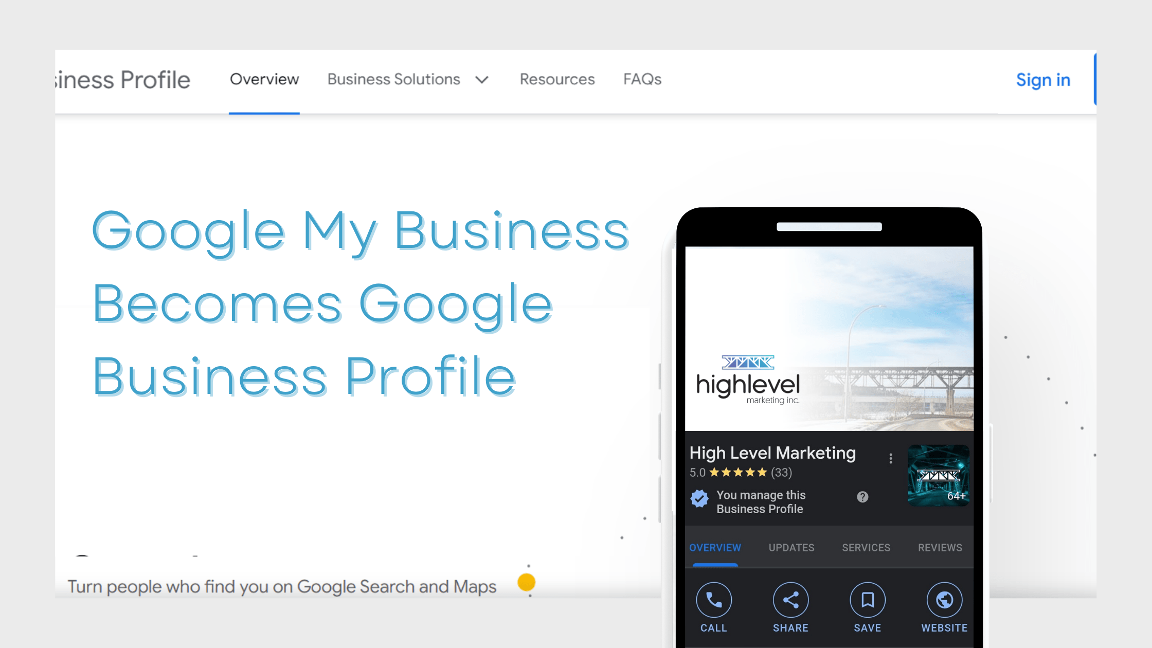 Google My Business Becomes Google Business Profile