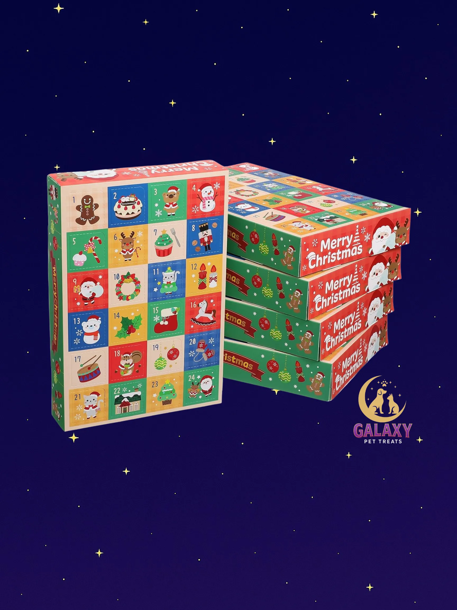 product photo of colorful puppy advent calendar (for dogs)