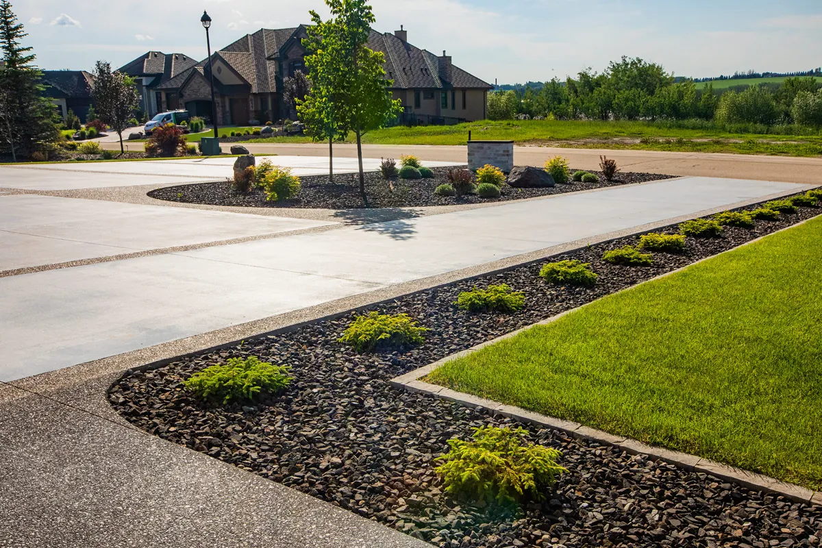 Gorgeous residential backyard landscaping